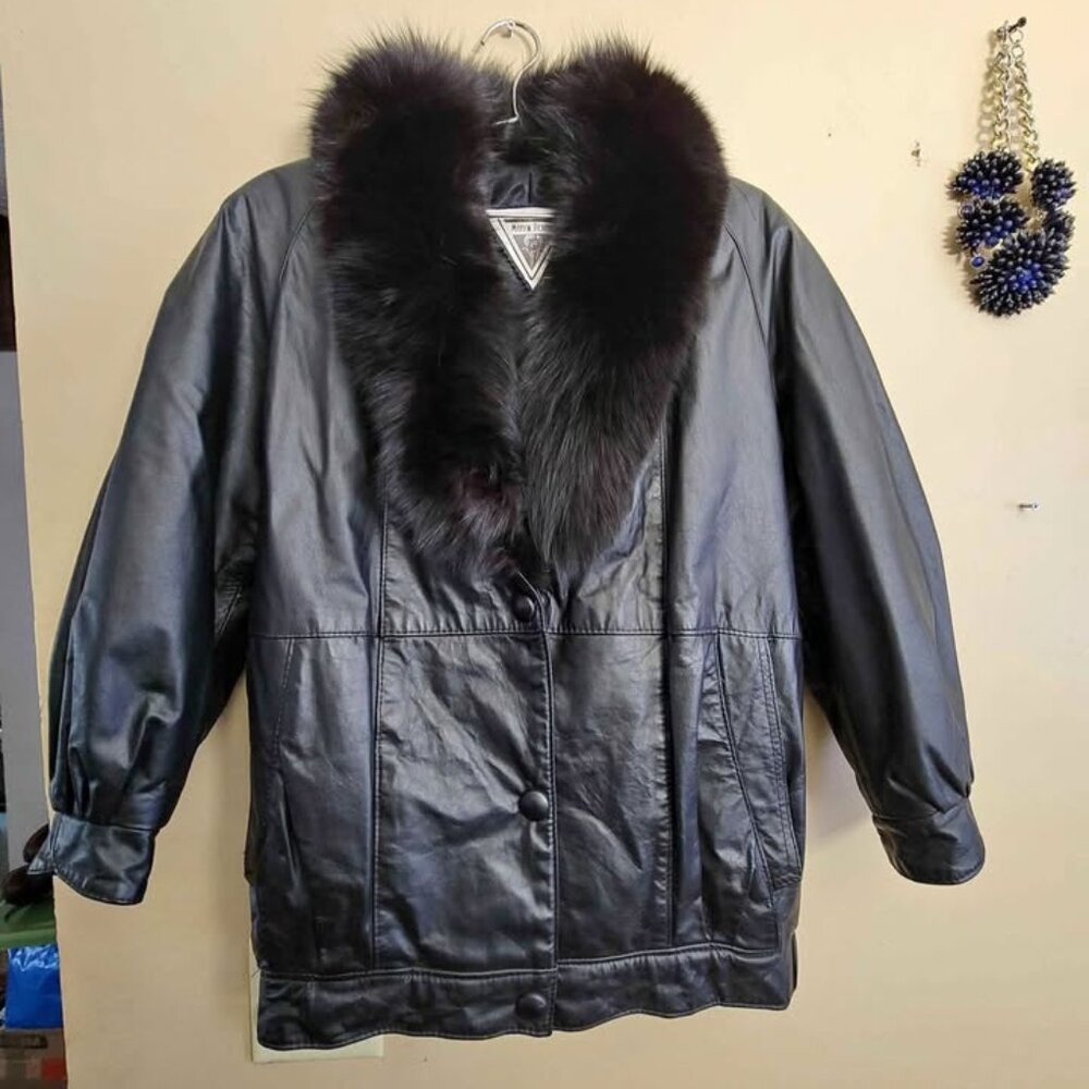 Marvin Richards Leather Fur Lined jacket